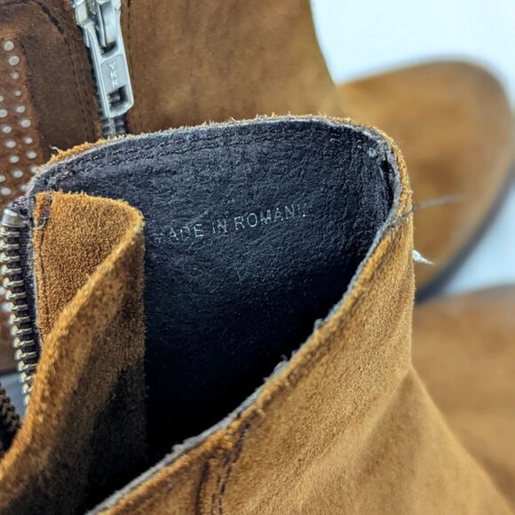 Browns Suede Ankle Bootie - Picture 5 of 8